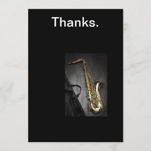 Saxophone Thank You Card