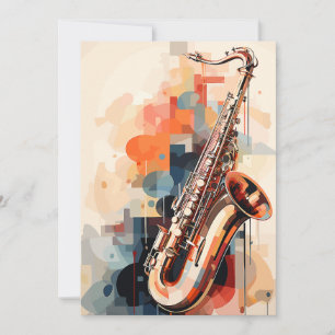 Saxophone Thank You Card