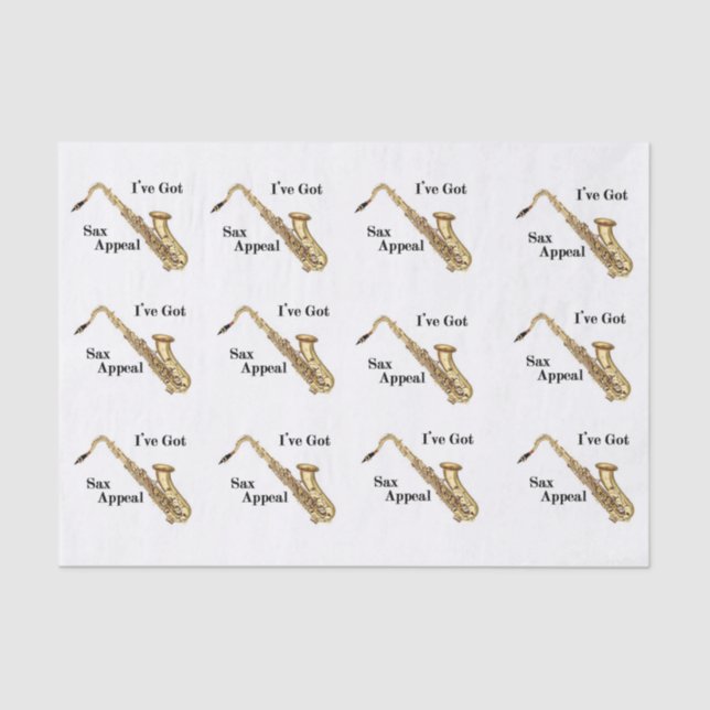 Saxophone Tissue Paper (Front)