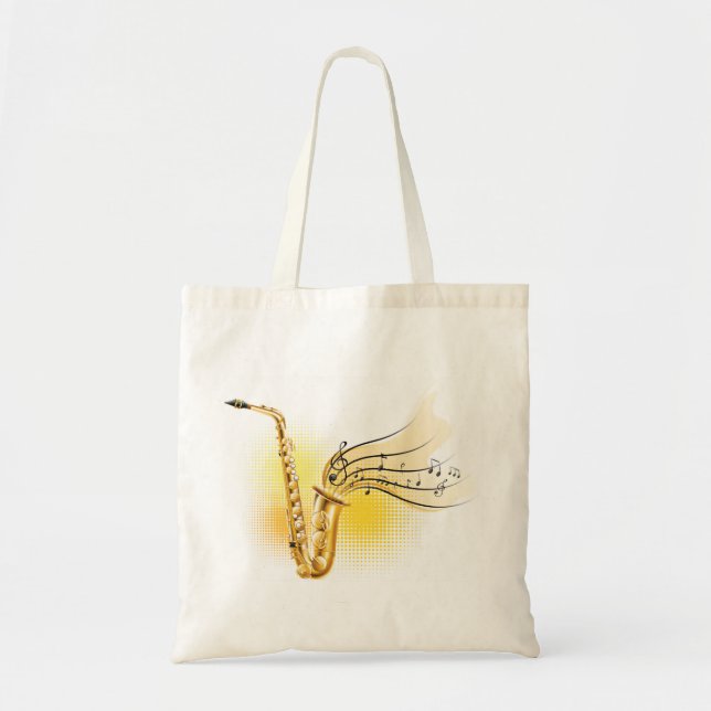 Saxophone Tote Bag (Front)