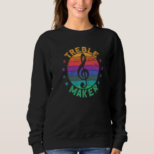 Saxophone Treble Maker Musician Guitarist Singer M Sweatshirt
