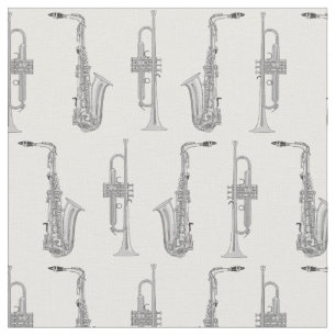 Saxophone Trumpet Musician Jazz Music Fabric