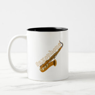Saxophone Two-Tone Coffee Mug
