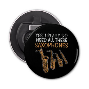 Saxophone Types Bottle Opener