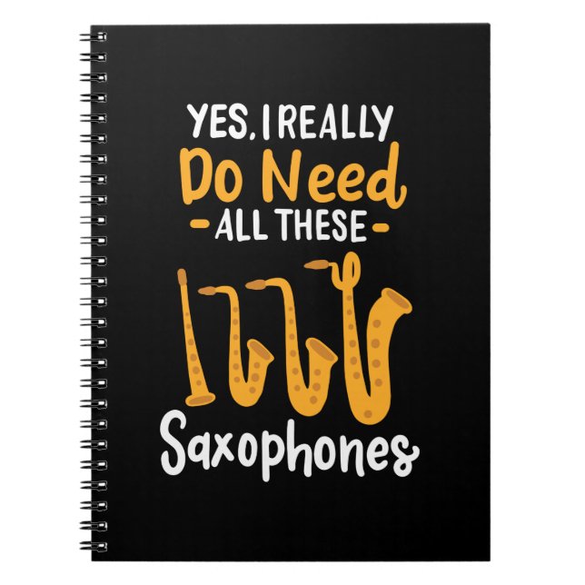 Saxophone Types Notebook (Front)