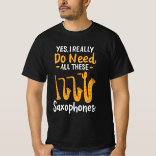 Saxophone Types T-Shirt