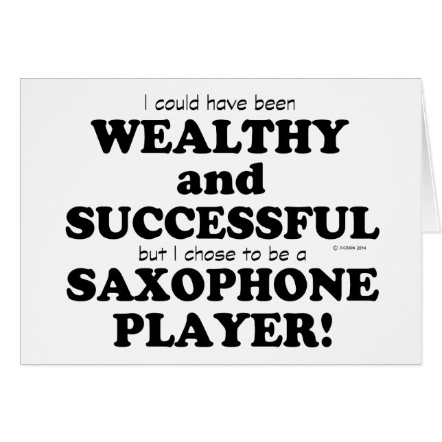 Saxophone Wealthy & Successful (Front Horizontal)