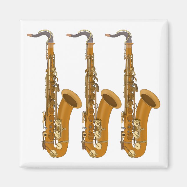 Saxophones Magnet (Front)