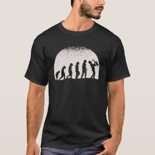 Saxophonist Evolution Saxophone Player Jazz Music T-Shirt