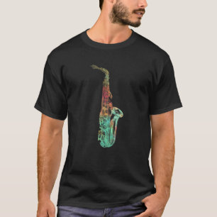 Saxophonist Gifts Men Women Colourful Style Saxoph T-Shirt
