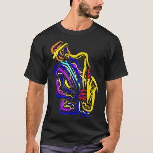 Saxophonist Jazz Musician Gift Idea Saxophone T-Shirt