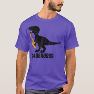 Saxosaurus Fun Jazz Saxophone Music Player Musicia T-Shirt