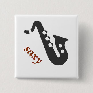 saxy 15 cm square badge
