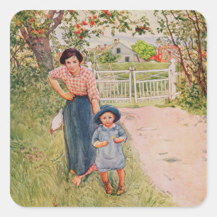 Say a Nice How Do You Do to Your Uncle, 1917, from Square Sticker