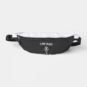 Say Boo Scary Skull Crown Bat Wings Halloween_1 Bum Bags