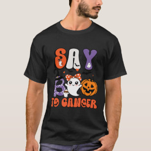 Say Boo To Cancer Breast Cancer Awareness Ghost T-Shirt