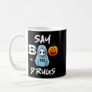 Say Boo To Drugs Funny Halloween Red Ribbon Week Coffee Mug