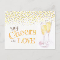 Say cheers bridal shower wine champagne tasting