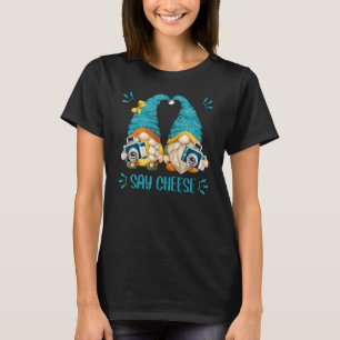Say Cheese Gnomes For School Photographer T-Shirt