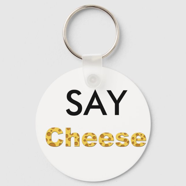 say cheese key ring (Front)