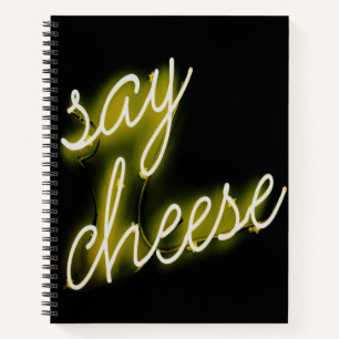 Say Cheese Neon Lights Notebook