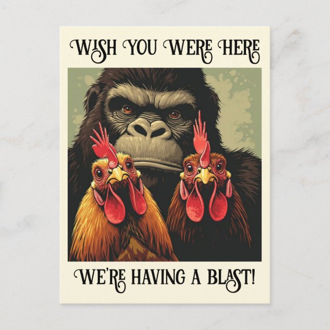 “Say Cheesy” Cheesy Chicken Postcard (Front)