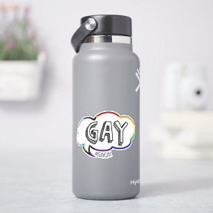 Say Gay Rainbow LGBTQ+ Pride Speech Bubble #saygay