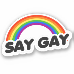 Say Gay Sticker