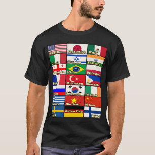 Say Hello In 21 Different Languages Cute Kids T-Shirt
