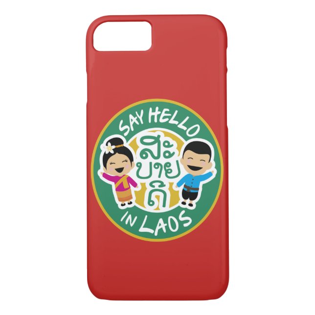 Say Hello in LAOS Case-Mate iPhone Case (Back)