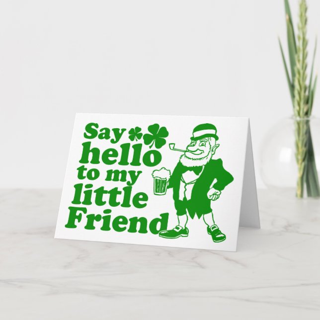 Say Hello To My Little Friend Card (Front)