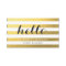 Say Hello to Your Clients - Stylish Gold Stripes