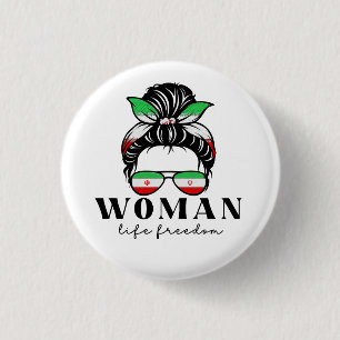 Say Her Name Masha Amini Women Life Freedom Suppor 3 Cm Round Badge