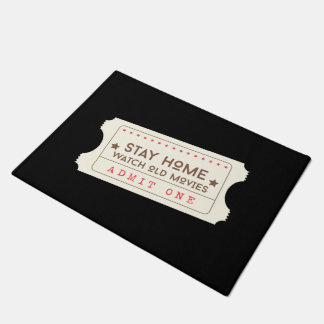 Say Home - Watch Old Movies cinema/theater ticket Doormat