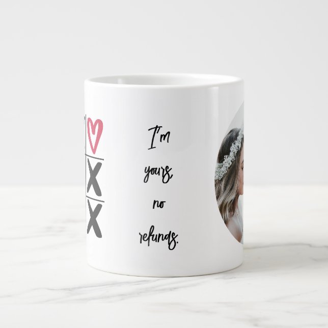 Say "I Love You" with Personalised Valentines Day  Large Coffee Mug (Front)