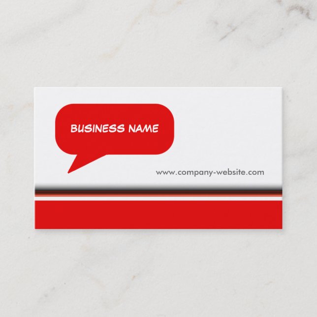Say It Business Card (Front)