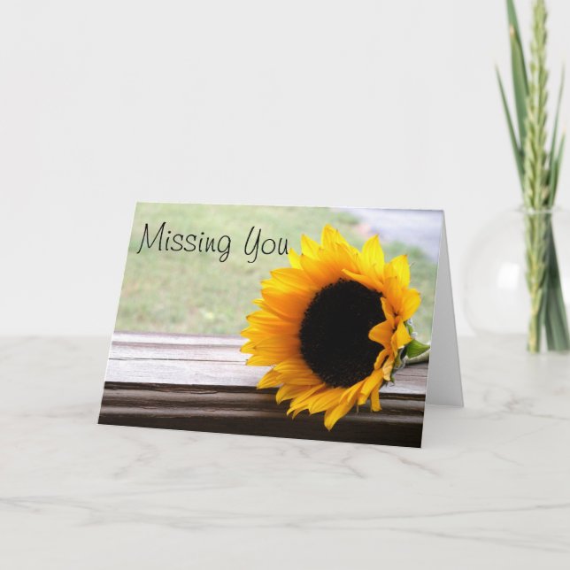 Say it in Sunflowers Card (Front)