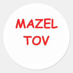 say it in yiddish classic round sticker