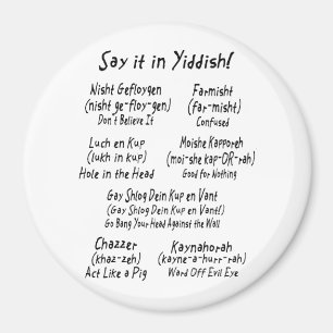 Say it in Yiddish Magnet