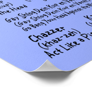 Say It In Yiddish Poster