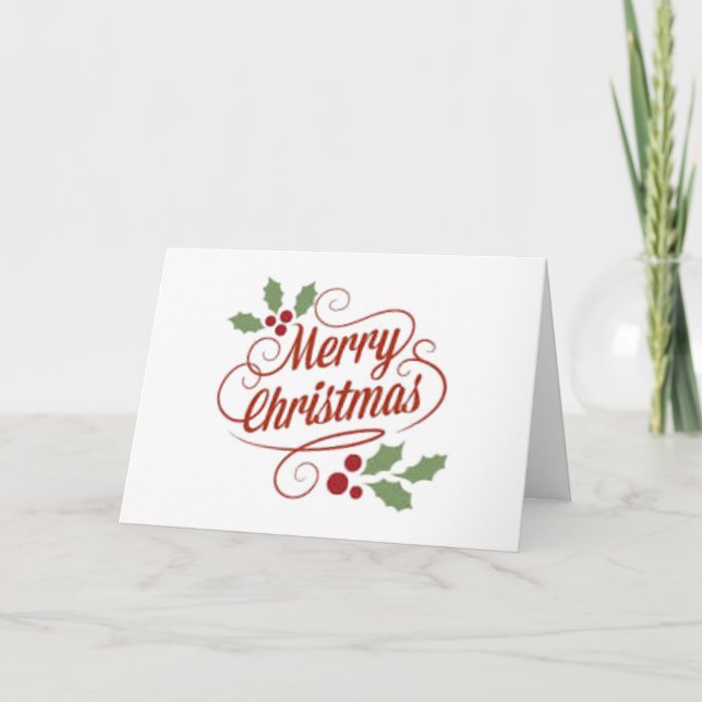 SAY IT TO ALL "MERRY CHRISTMAS" HOLIDAY CARD (Front)