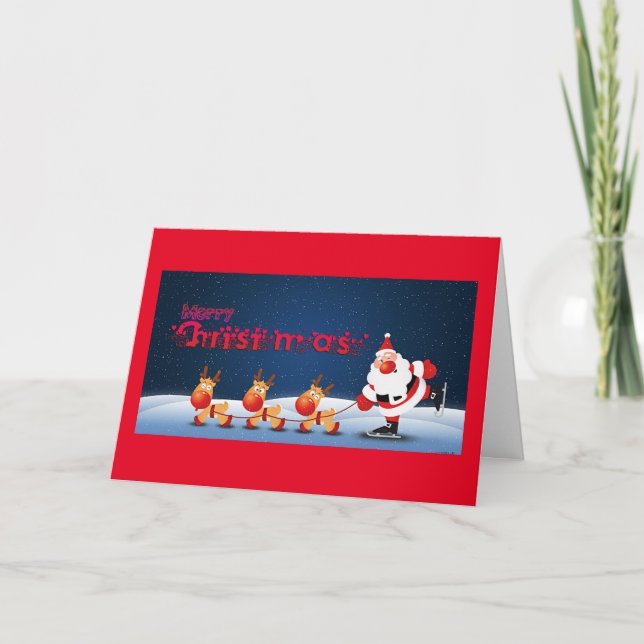 SAY IT TO ALL "MERRY CHRISTMAS" HOLIDAY CARD (Front)