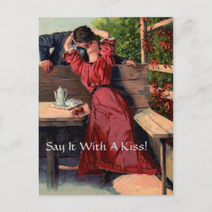 Say It With A Kiss! - Postcard