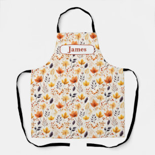 Say it with fall leaves 2 - Customised Apron