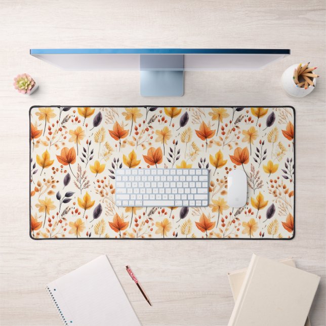 Say it with fall leaves 2 - desk mat (Office 1)