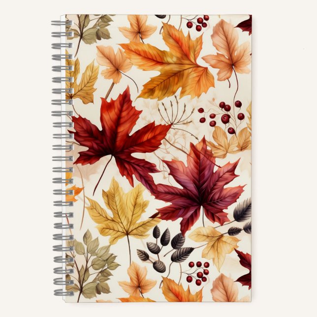 Say it with fall leaves 3 - notebook (Front)
