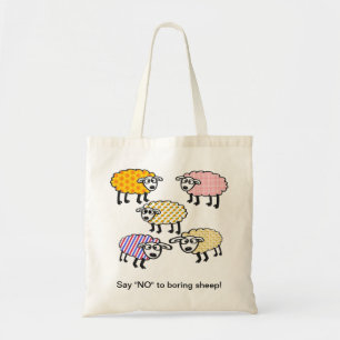 Say "NO" to boring sheep bag. Tote Bag