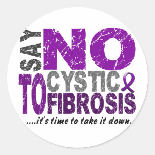 Say NO To Cystic Fibrosis 1 Classic Round Sticker