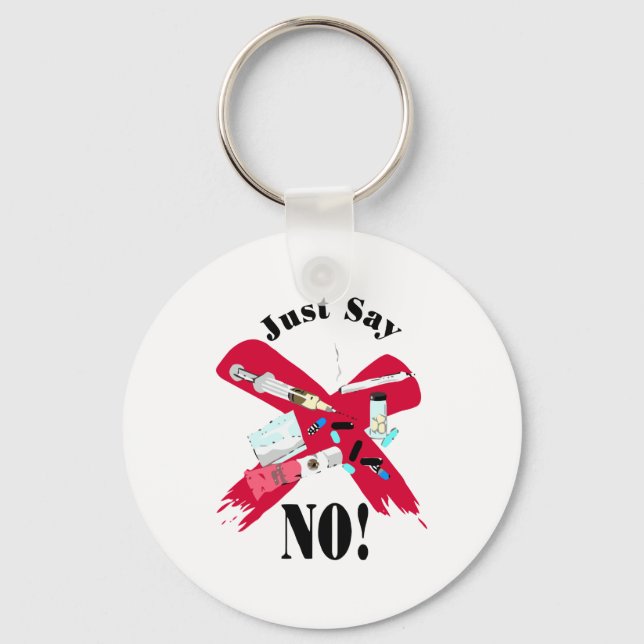 Say No to Drugs Key Ring (Front)
