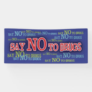 Say No To Drugs Red Ribbon Week School Banner